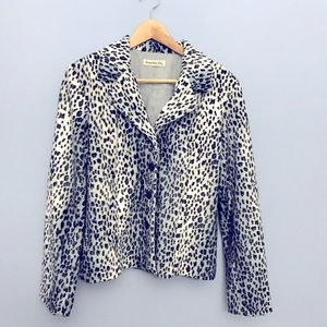 Jaqueline Rui Arabian Leopard Print Jacket
